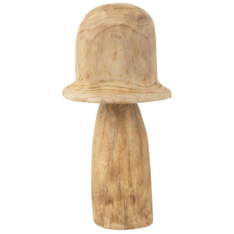 Champignon Déco en Bois "Cloche" 60cm Naturel (1/2)