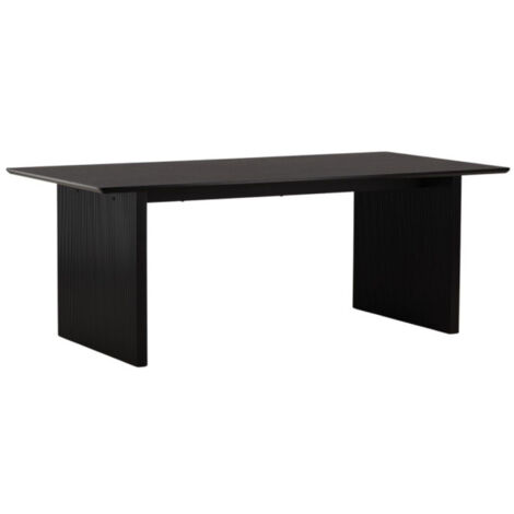 Table à Manger Design "Vail" 200cm Noir (1/5)