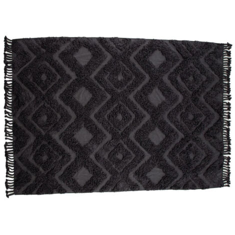 Tapis Déco Tufté "Hilma" 250x350cm Gris Foncé (1/5)