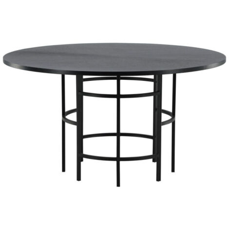 Table à manger ronde MDF marron 140cm - miv interiores Table à manger ronde MDF marron 140cm - miv interiores
