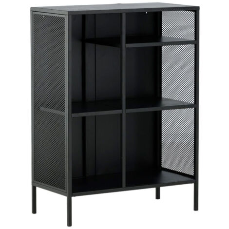 Étagère 3 Niveaux en Métal "Misha" 110cm Noir (1/5)