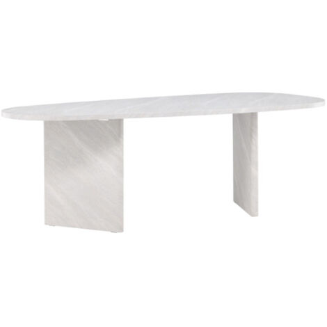 Table à Manger Design "Grönvik" 220cm Blanc (1/5)