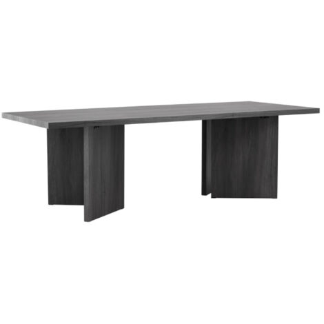 Table à Manger Design "Bassholmen" 240cm Noir (1/5)