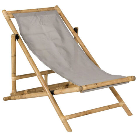 Chilienne "Cane" 115cm Naturel & Gris (1/5)