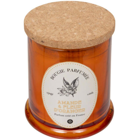 Bougie Parfumée "Hapo" 150g Amande & Fleur d'Oranger (1/4)