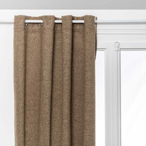 Rideau Occultant Isolant "Soana" 140x260cm Taupe (1/3)