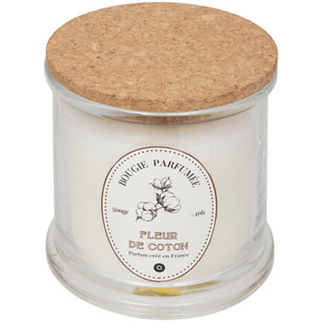 Bougie Parfumée "Hapo" 500g Fleur de Coton (1/4)