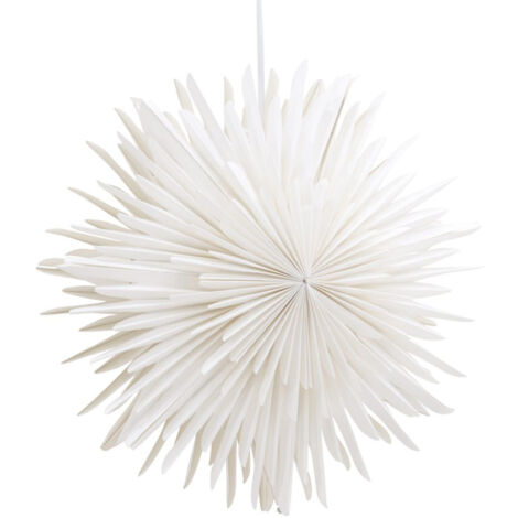 Lampe Suspension Design "Selen" 35cm Blanc (1/5)
