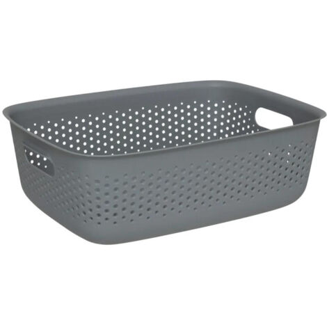 Panier de Rangement "Tila" 10L Gris (1/2)