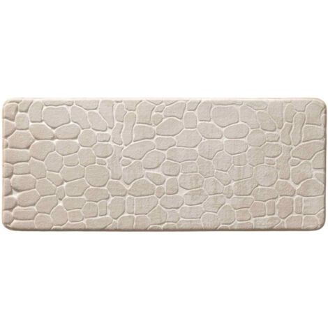 Tapis de Bain "Ricochet" 50x120cm Taupe (1/5)