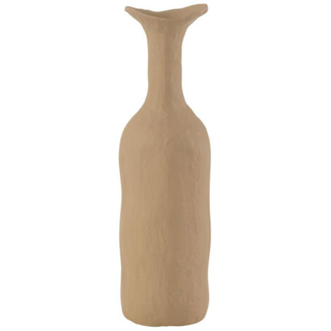 Vase Déco en Métal "Agra" 39cm Beige (1/3)