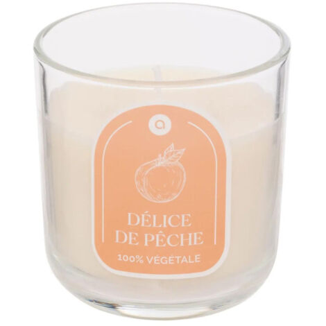 Bougie Parfumée en Verre "Floa" 115g Pêche (1/4)