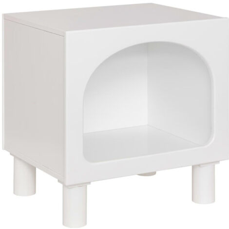 Table de Chevet Enfant "Tara" 42cm Blanc (1/3)