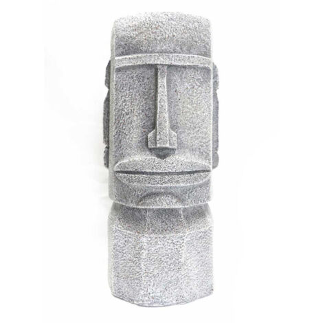 Statuette Porte Plante "Aztèque" 46cm Gris (1/2)