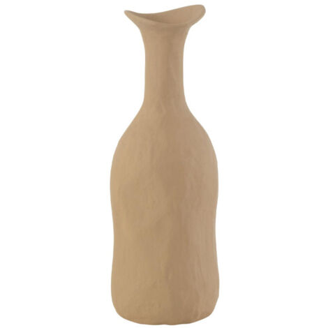 Vase Déco en Métal "Agra" 31cm Beige (1/3)