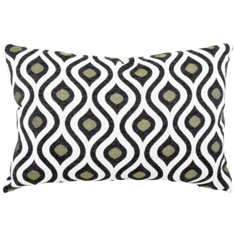 Coussin Déco Jacquard "Twisted Lime" 38x58cm Multicolore (1/5)