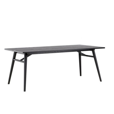 Table à Manger Design "Sleek" 195cm Noir (1/5)
