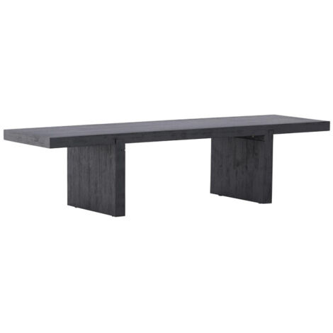 Table Basse en Bois "Yakunik" 120cm Noir (1/5)