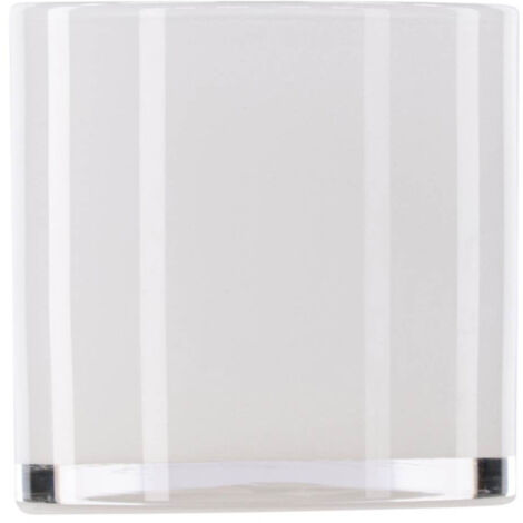 Photophore Déco "Gloria" 12cm Blanc (1/5)
