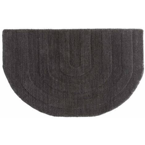 Tapis Demi-Rond "Nora" 50x80cm Gris (1/5)