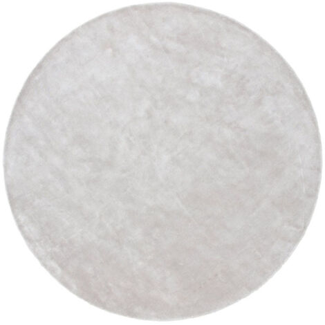 Tapis Déco Rond "Indra" 200cm Argent (1/5)