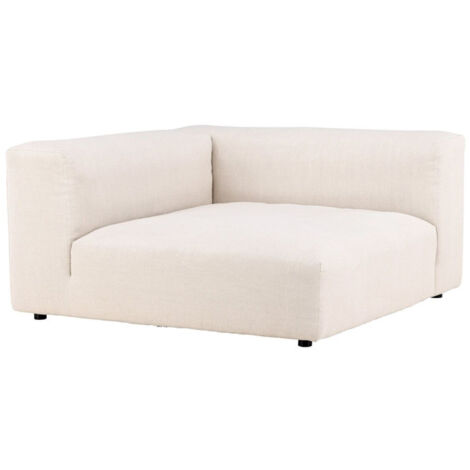 Module d'Angle de Canapé Pouf "Mavi" 135cm Beige (1/5)