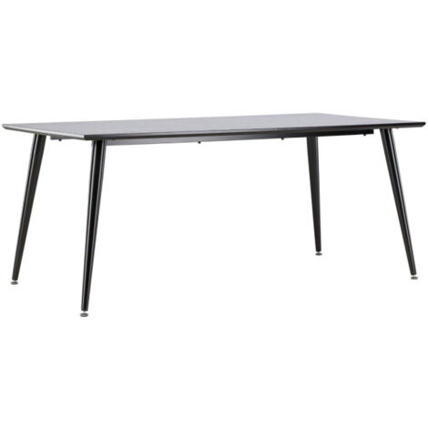 Table à Manger Design "Dipp" 180cm Noir (1/5)