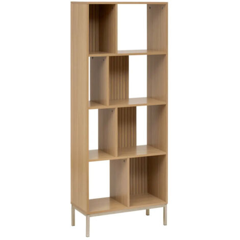 Bibliothèque 4 Niveaux "Tasso" 159cm Naturel (1/5)