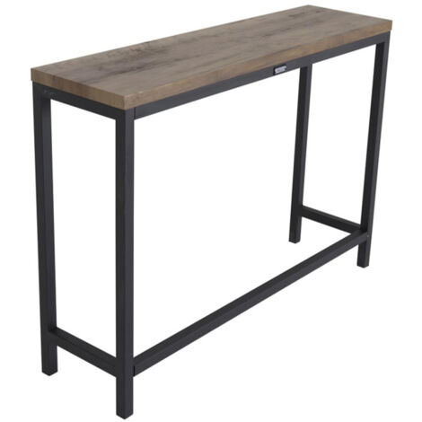 Console Design "Rise" 110cm Naturel & Noir (1/4)