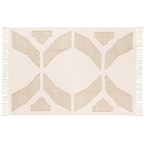 Tapis Brodé "Inuit Dreams" 120x170cm Blanc (1/5)
