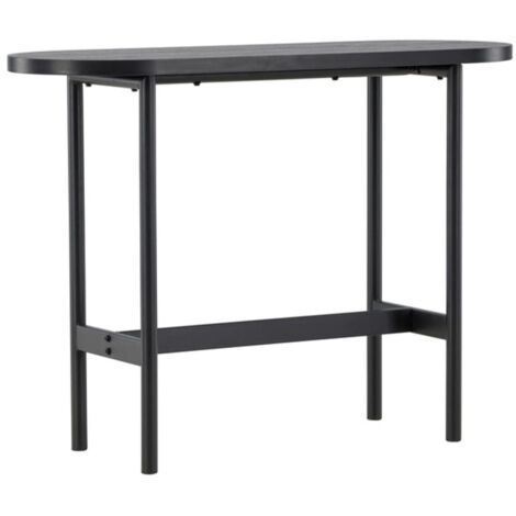 Console Ovale Design "Star" 110cm Noir (1/5)