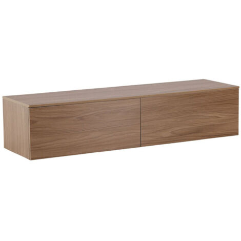 Meuble TV en Bois "Frihamn" 160cm Noyer (1/5)