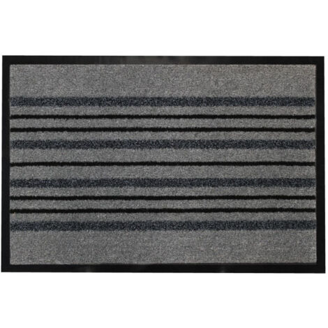 Tapis d'Entrée Anti-Poussière "Piano" 40x60cm Gris (1/4)