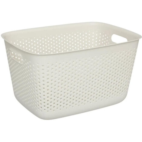 Panier de Rangement "Tila" 17L Crème (1/2)