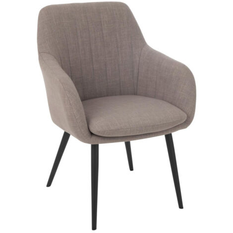Chaise Design "Miles" 83cm Taupe (1/5)