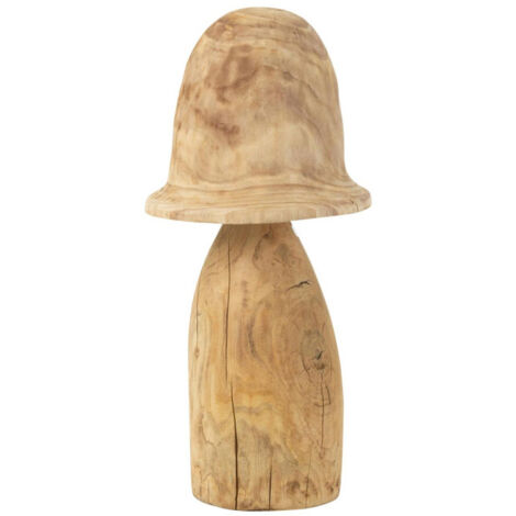 Champignon Déco en Bois "Cloche" 70cm Naturel (1/2)
