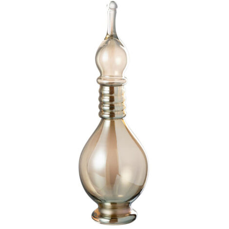 Vase Bouchon Fiole en Verre "Jo" 40cm Beige (1/4)