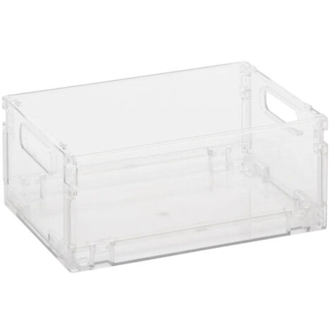 Boîte de Rangement Pliable "Fold'n" 2,8L Transparent (1/4)