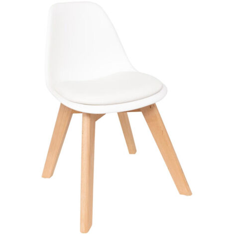 Chaise Enfant Mini "Baya" 55cm Blanc (1/3)