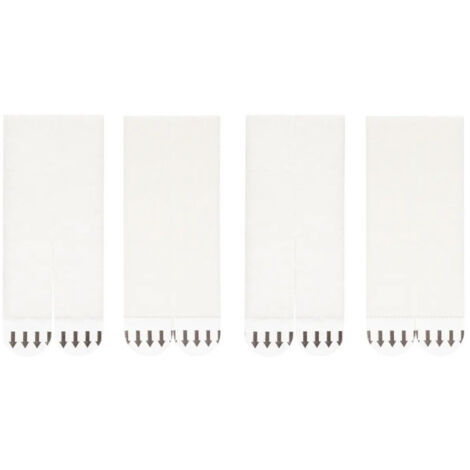 Lot de 8 Bandes de Fixation Murale "Adhésives" 9cm Blanc (1/4)