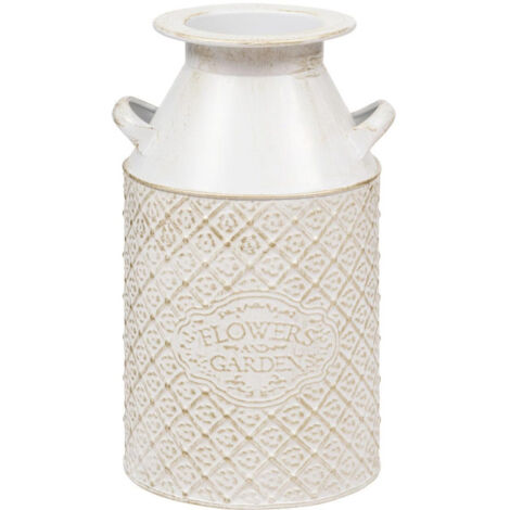 Pot à Lait en Métal "Tino" 31cm Blanc (1/4)