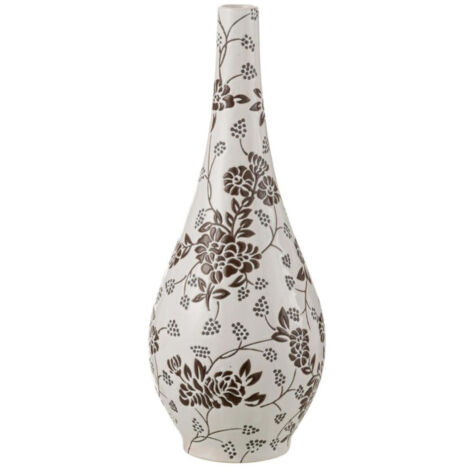 Vase Poire en Porcelaine "Zen" 43cm Noir & Blanc (1/4)
