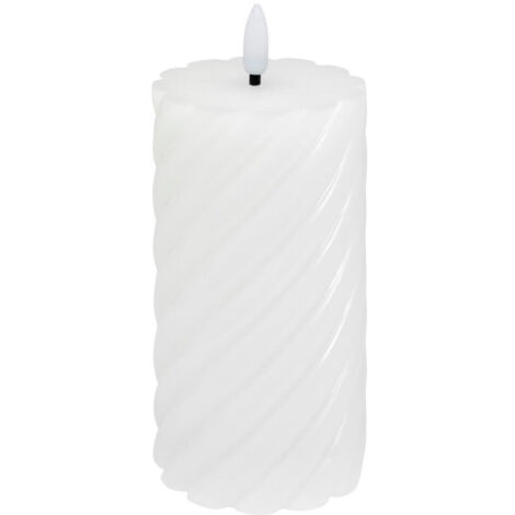 Bougie Déco à LED "Aloe" 135g Blanc (1/2)