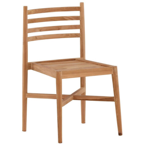 Chaise de Jardin en Teck "Kenya" 80cm Naturel (1/5)