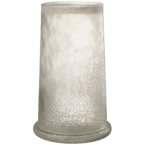 Photophore en Verre "Sucre" 38cm Blanc (1/5)