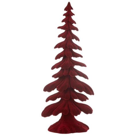Sapin Déco en Résine "Luciano" 51cm Rouge (1/2)