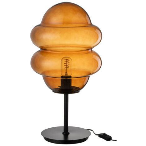 Lampe à Poser en Verre "Cuillere Miel" 52cm Marron (1/5)
