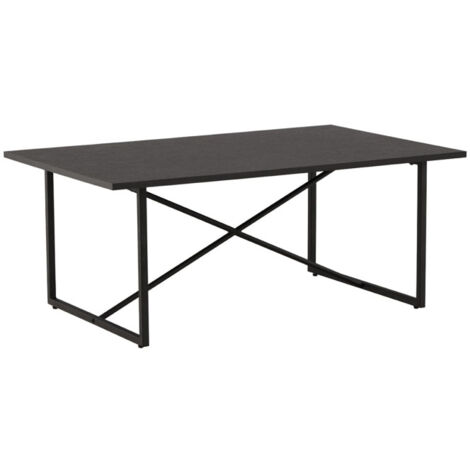 Table Basse Design "Pryor" 110cm Noir (1/5)