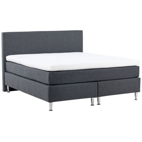 Lit Adulte Design "Toledo" 180x200cm Gris Foncé (1/5)