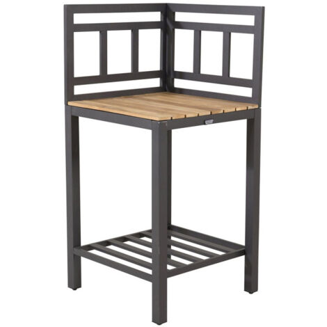 Meuble d'Angle Cuisine d'Extérieur "Mexico" 127cm Noir (1/5)